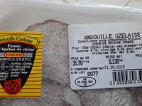 Andouille uzelaise fumée sur bûches de chêne