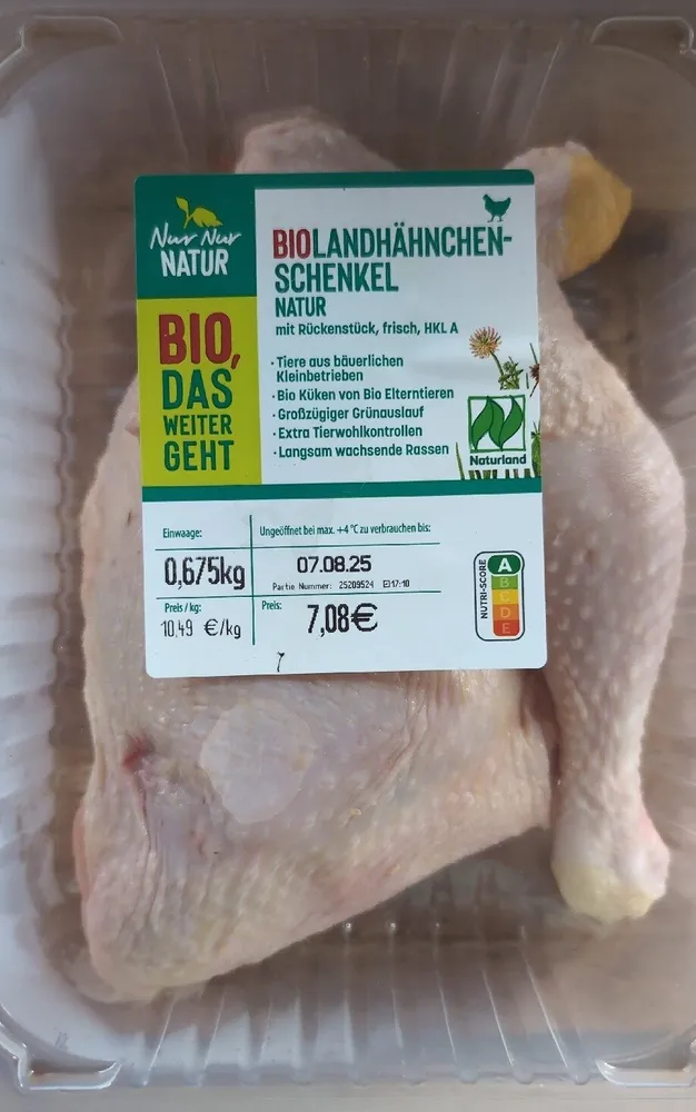 Bio Landhähnchenschenkel