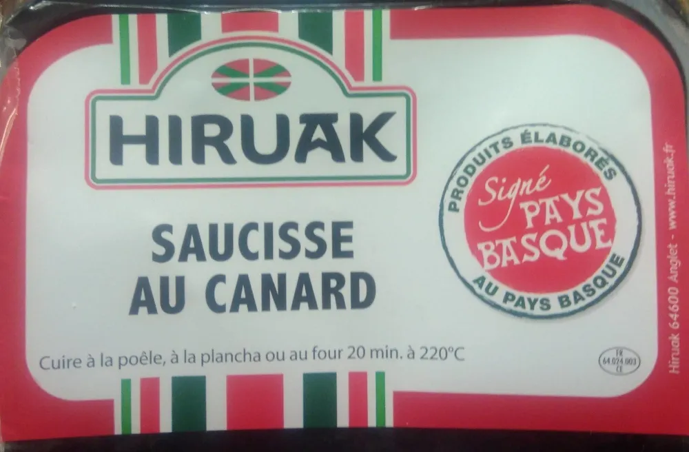 Saucisse de canard