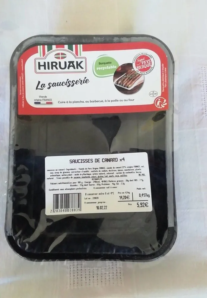 Saucisses de canards