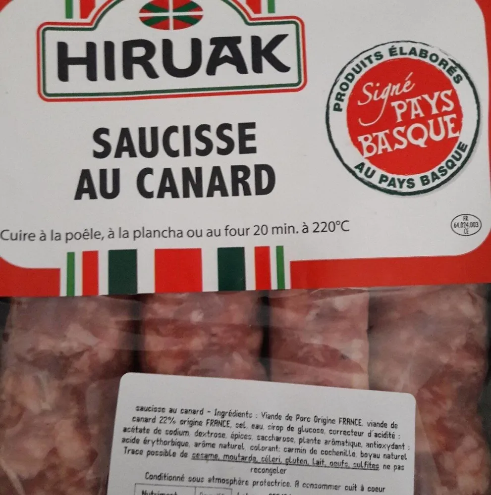 Saucisse au canard