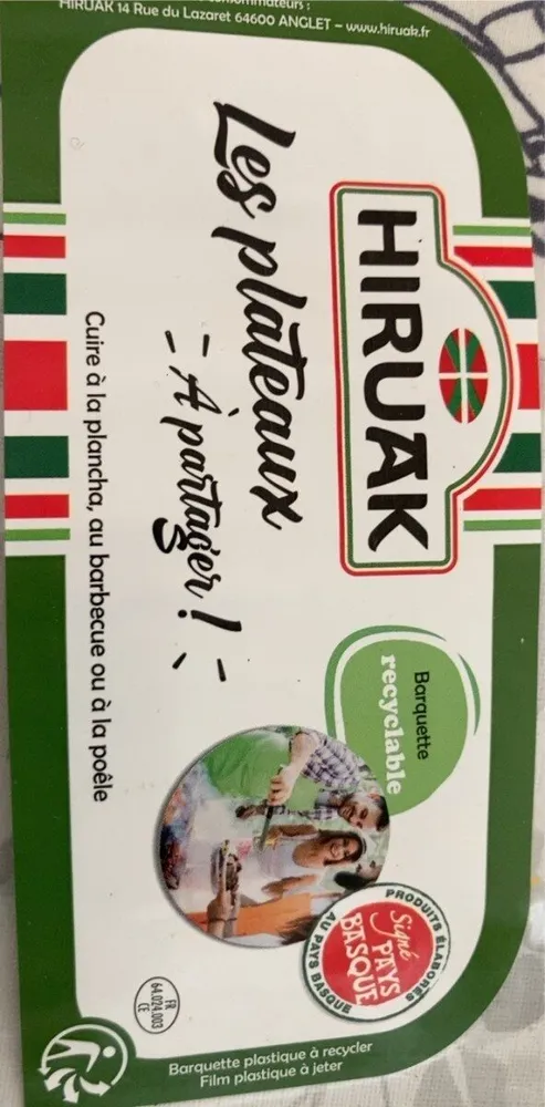 Les plateaux à partager