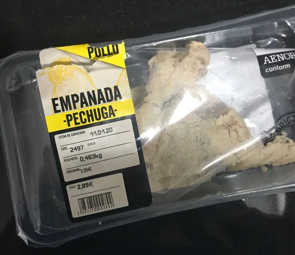 Pechuga de pollo empanada