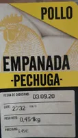 Pechuga empanada pollo