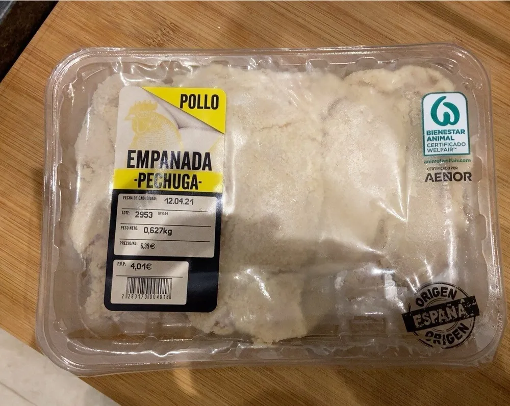 Pechuga empanada