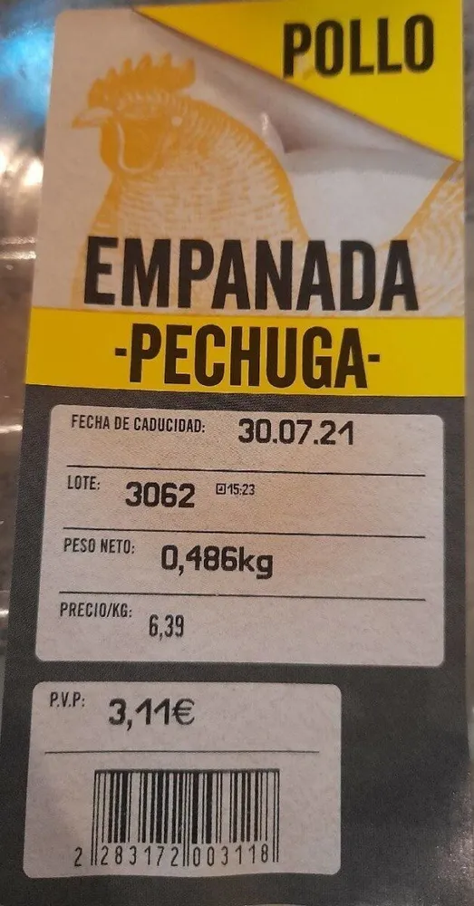 Pechuga empanada lidl
