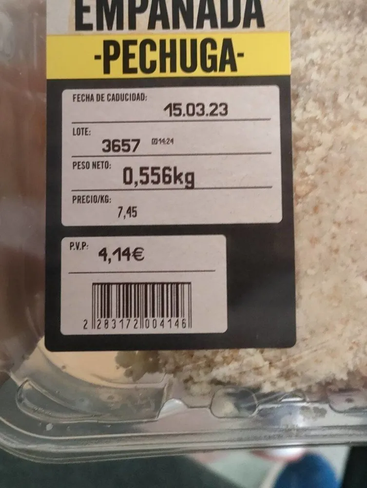 Pechuga empanada