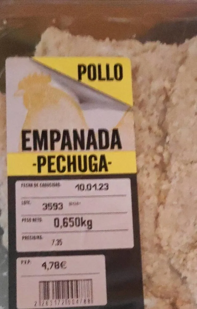 Pollo empanada pechuga