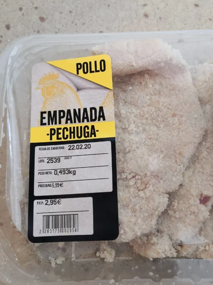 Pechuga Pollo Empanada