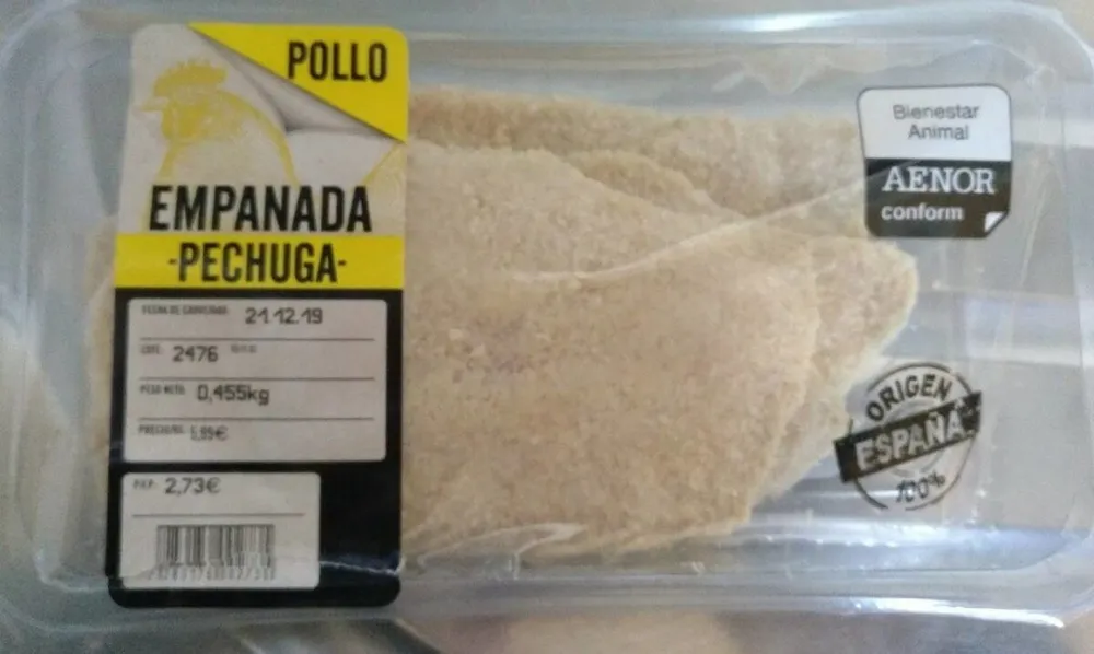 Pechuga Empanada Pollo
