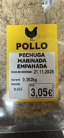 Pechuga empanada de pollo
