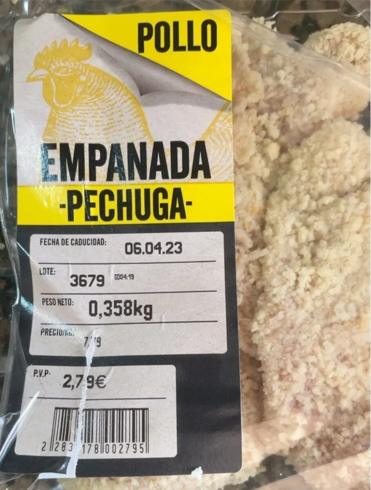 Pechuga empanada