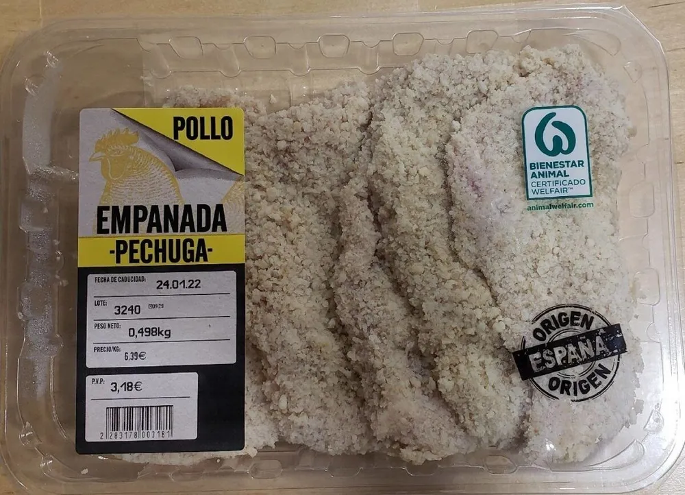 Pechuga Empanada de Pollo