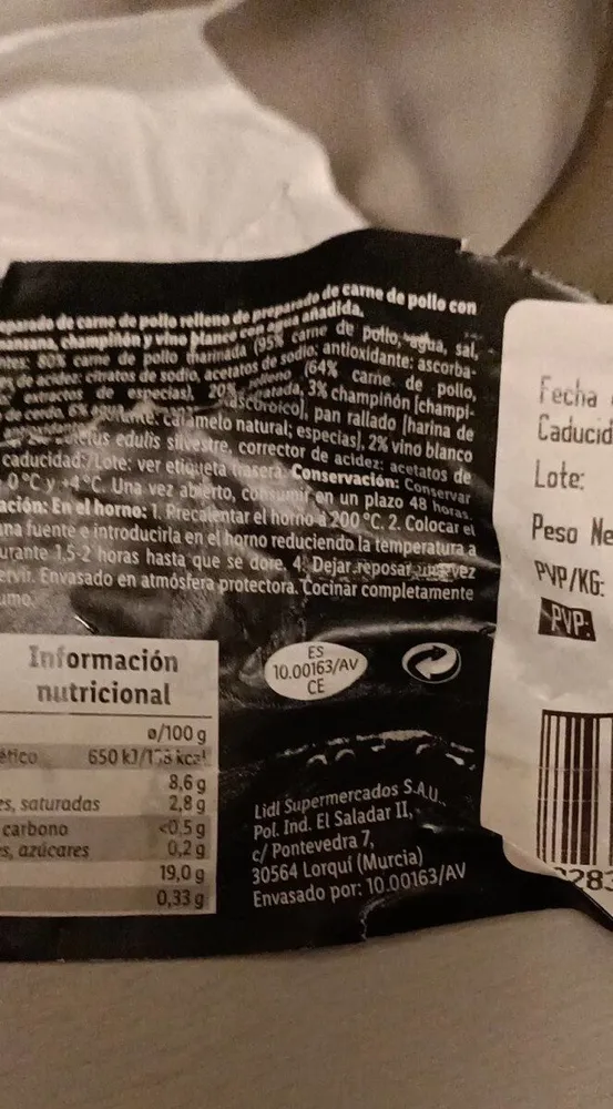 Pollo relleno