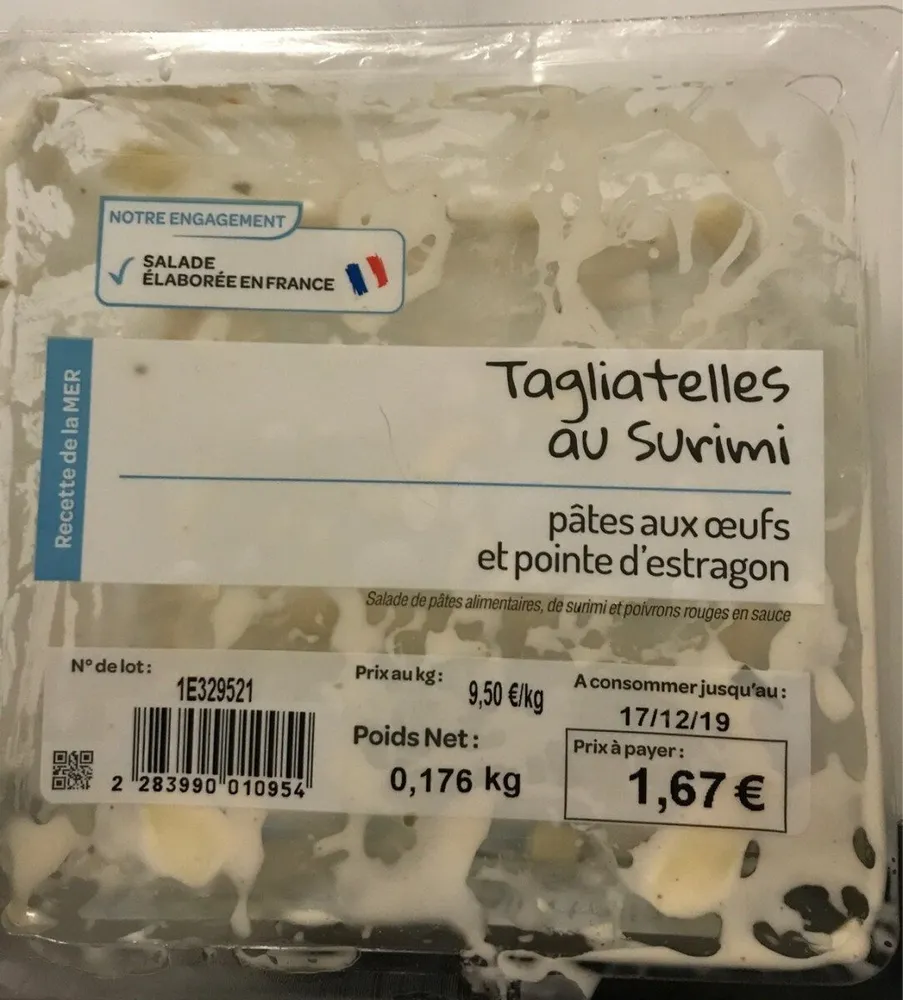 Tagliatelles au surimi