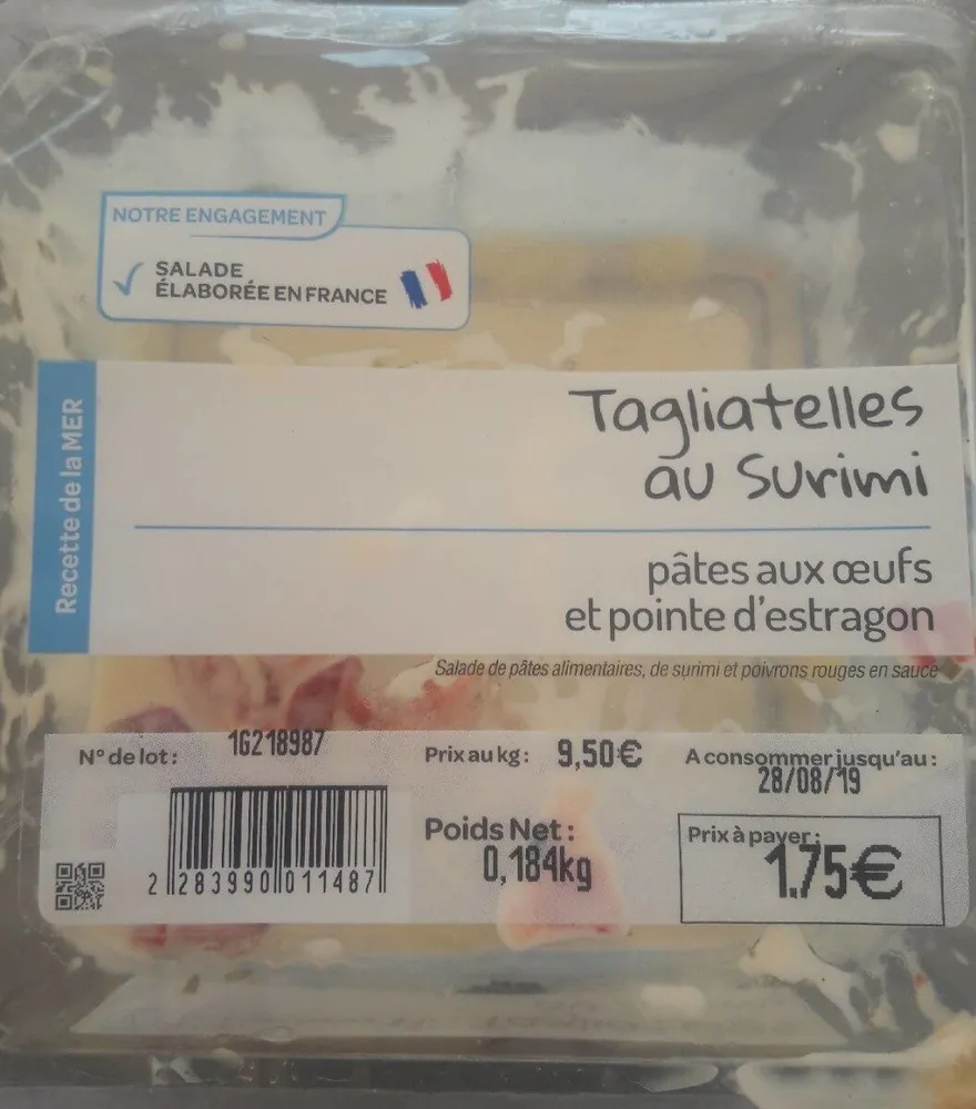Tagliatelles au surimi