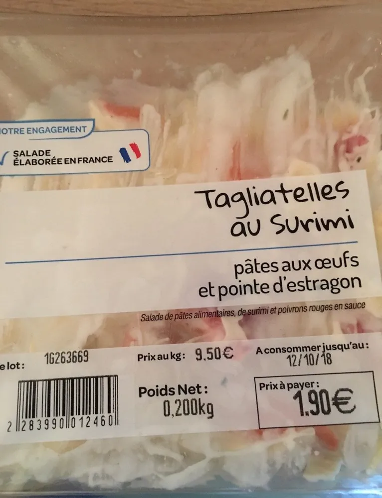 Tagliatelles au surimi