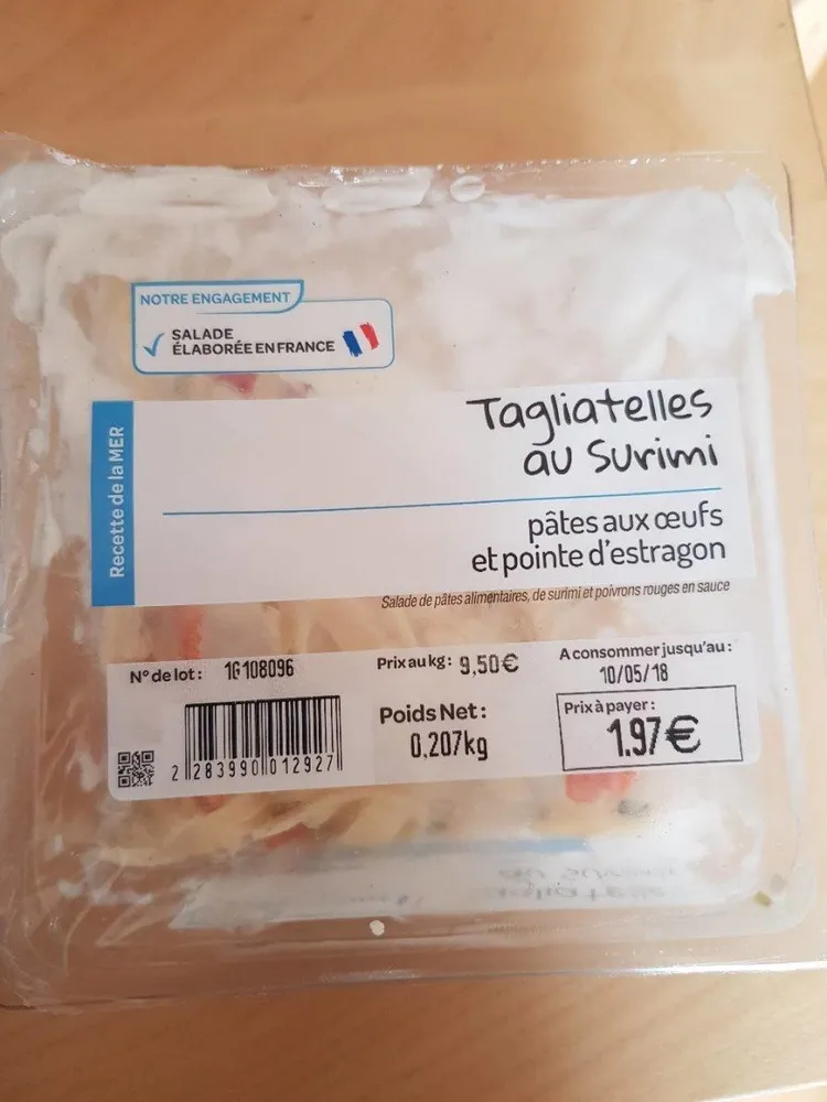 Tagliatelles au surimi
