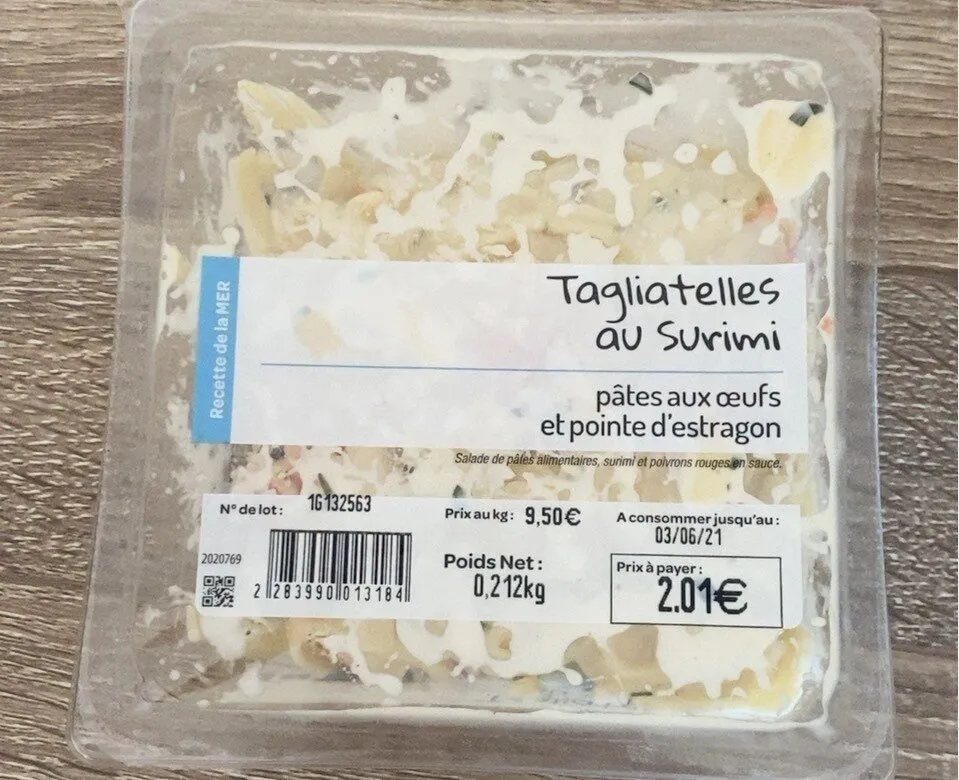 Tagliatelles au surimi