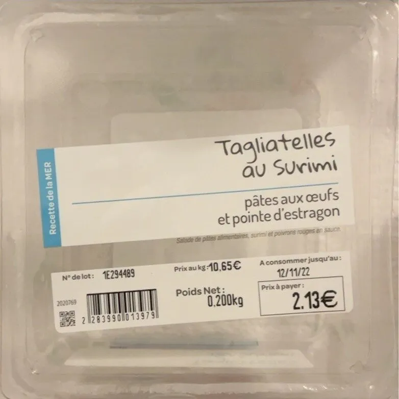Tagliatelles au surimi