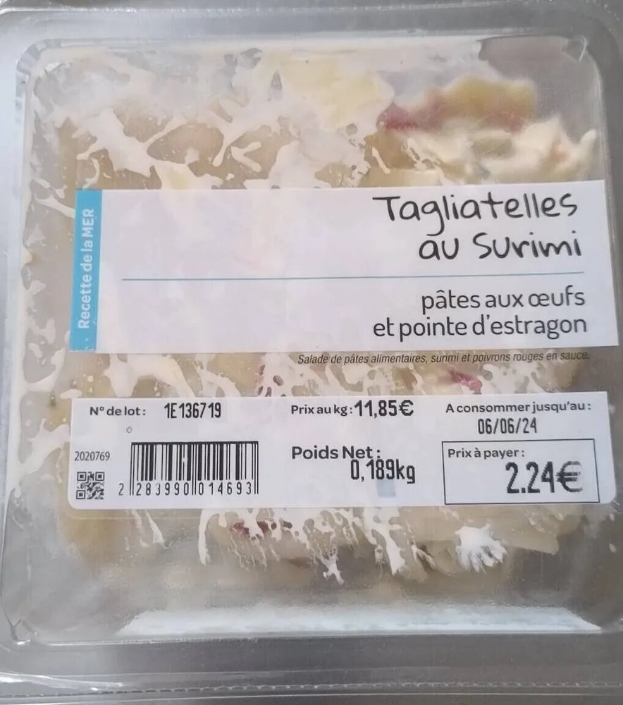 Tagliatelles au surimi