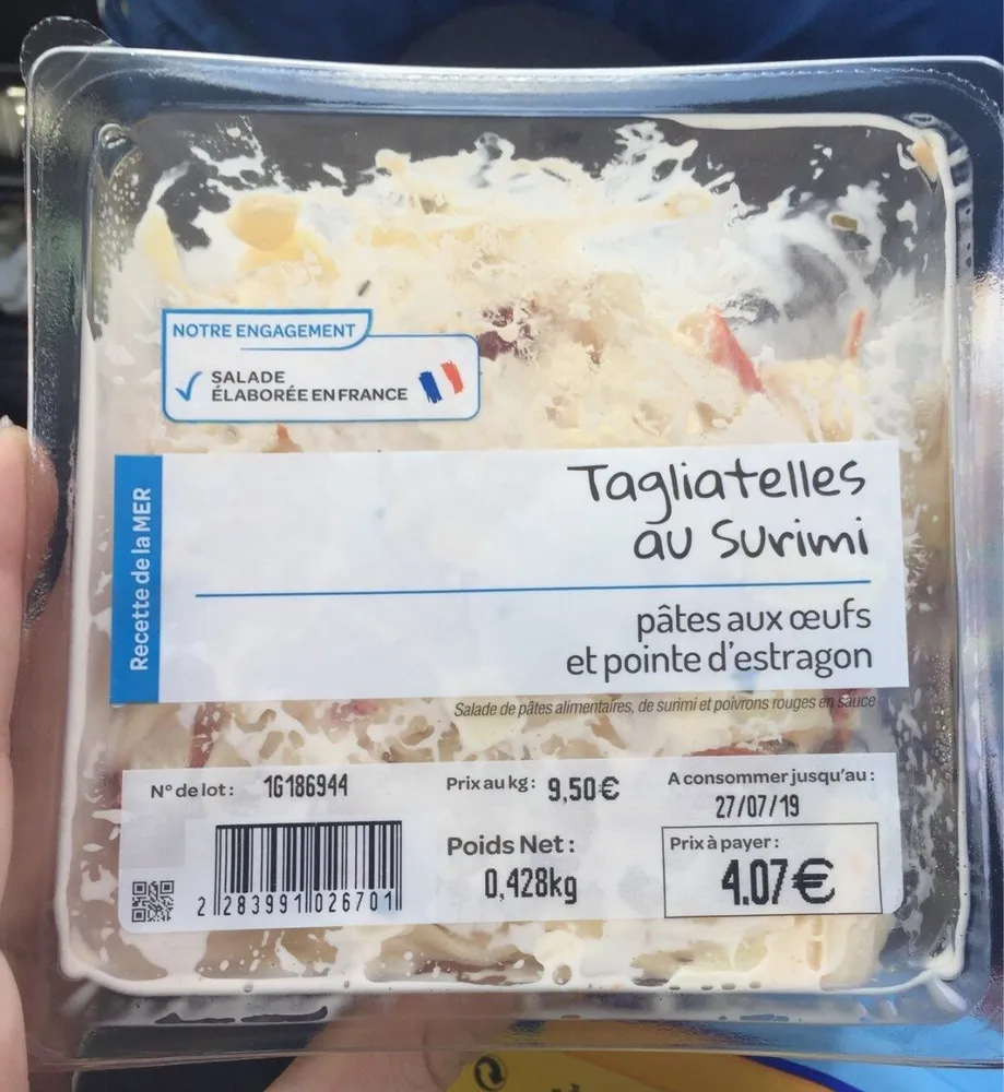 Tagliatelle surimi