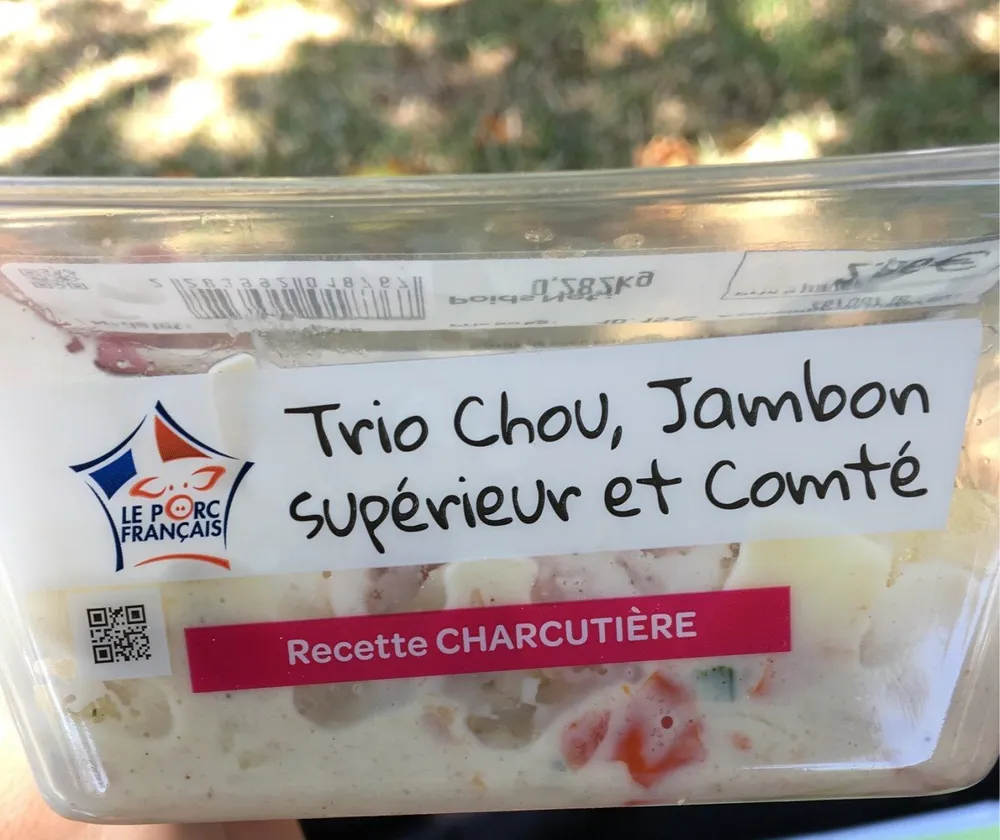 Trio chou jambon comté