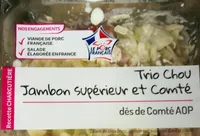 Trio chou, jambon supérieur, comté