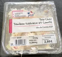 Trio chou jambon comte