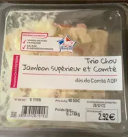 Trio de chou de jambon supérieur et comté