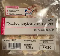 Trio Chou Jambon Supérieur et Comté