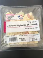 Trio Chou Jambon supérieur et Comté