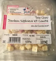 Trio chou jambon supérieur et comté
