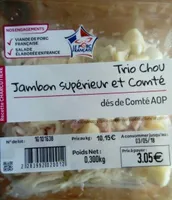 Trio chou jambon supérieur et comté