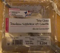 Trio Chou Jambon Supérieur et Comté