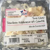Trio Chou Jambon Supérieur et Compté