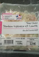 Trio Chou Jambon et Comté