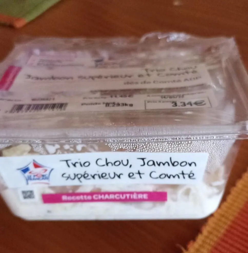 Trio Chou Jambon Supérieur et Comté