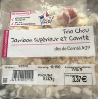 Trio Chou Jambon Supérieur et Comté