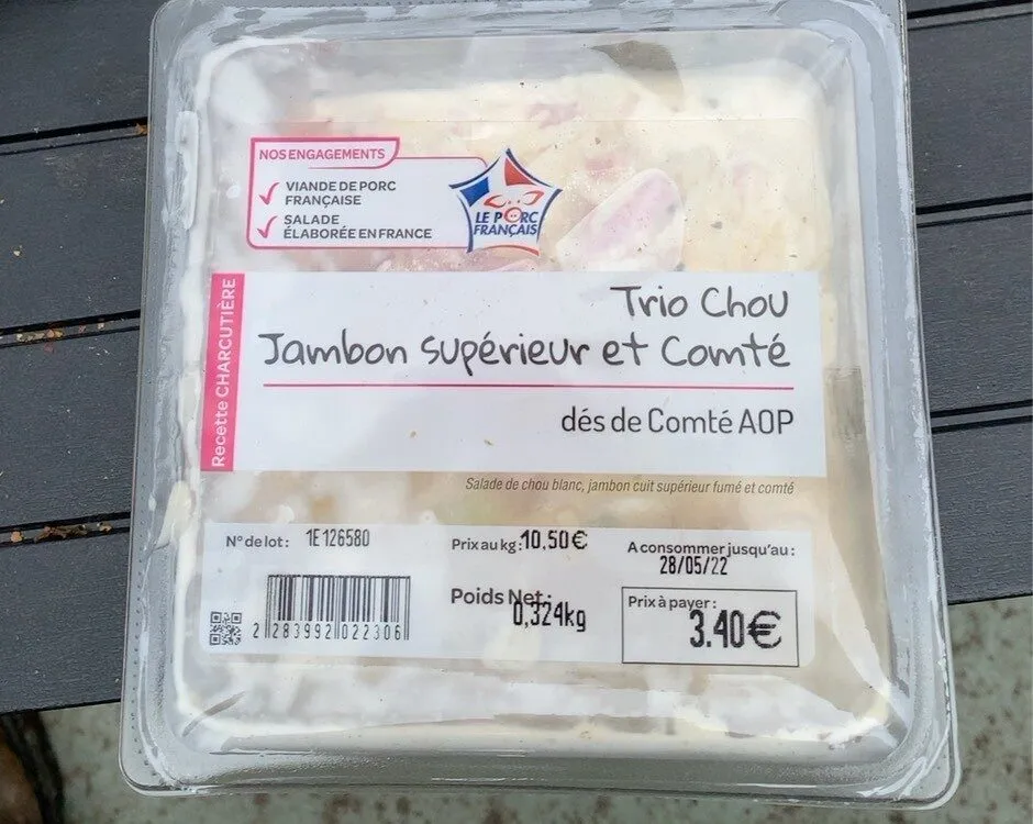 Trio chou jambon superieur et comte