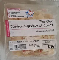 Trio chou jambon supérieur et comté