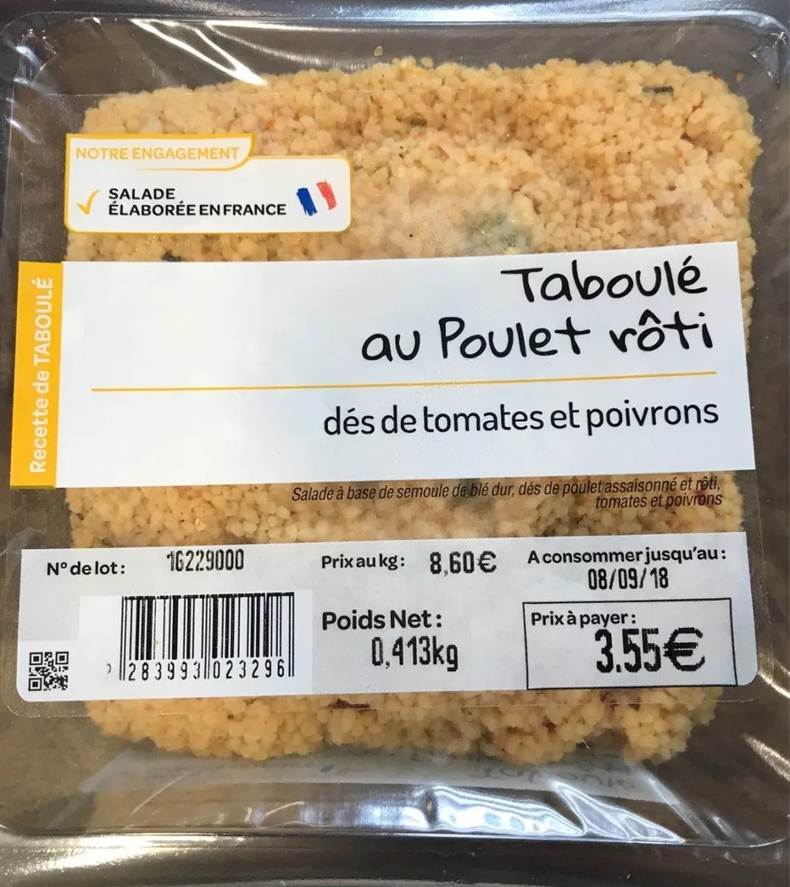 Taboulé au poulet rôti