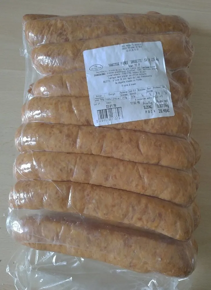 Saucisse fumee" saugette"
