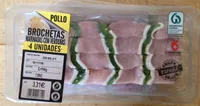 Pollo Brochetas Marinadas con Verduras
