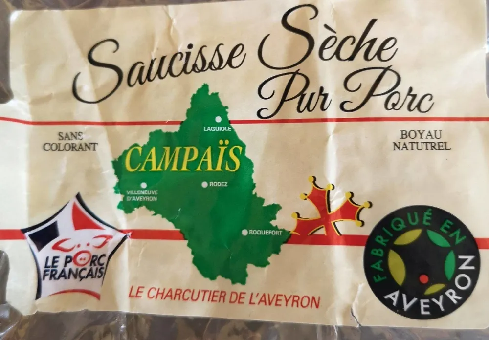 Saucisse sèche pur porc