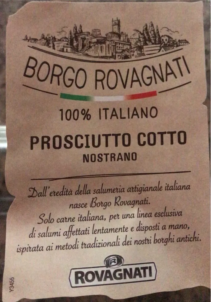 Prosciutto cotto di alta qualita’
