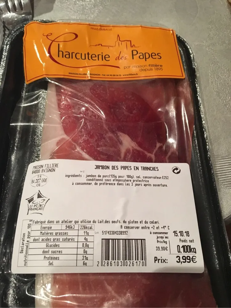 Charcuterie des papes