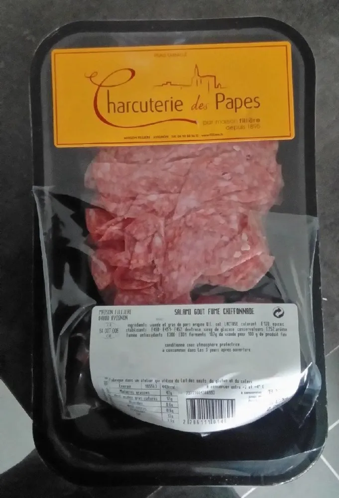 Salami goût fumé chiffonnade