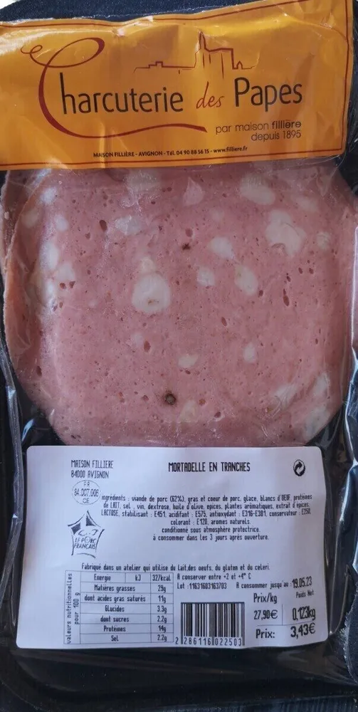 Mortadelle en tranches