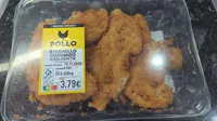 Filete de pechuga de pollo marinado y empanado